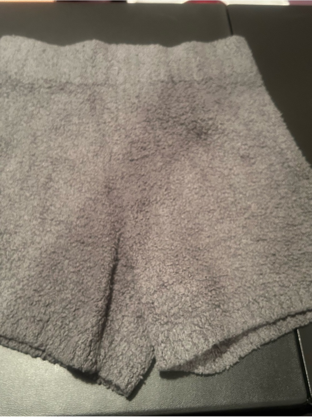 SKIMS Plush Fleece Lounge Shorts - Gray